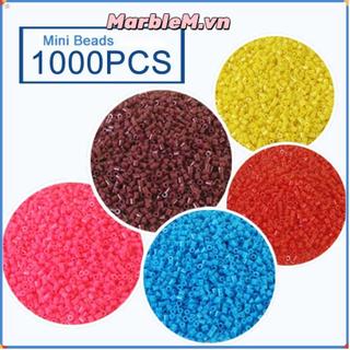MARBLEM 1000 chiếc Hạt Perler Hama Mini, Hạt cầu chì thủ công thủ công 2.6mm Hạt rải rác, Hạt nhỏ hợp nhất hạt nhỏ cao cấp sáng tạo Đồ chơi giáo dục