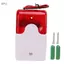 apill Âm thanh Ánh sáng Báo động Đèn flash đỏ Cách nhiệt tốt Chống va đập Thiết bị cảnh báo an ninh12V