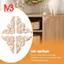 4 6 * 6cm Phong Cách Châu Âu Gỗ Khắc Góc Onlay Đính Nội Thất Không Sơn Trang Trí Cửa