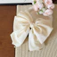 Pháp Quá Khổ Nơ Tóc Satin Cảm Thấy Lưng Đầu Đuôi Ngựa Kẹp Công Chúa Sang Trọng Lấy Kẹp Phụ Kiện Tóc Mũ Đội Đầu DLUE