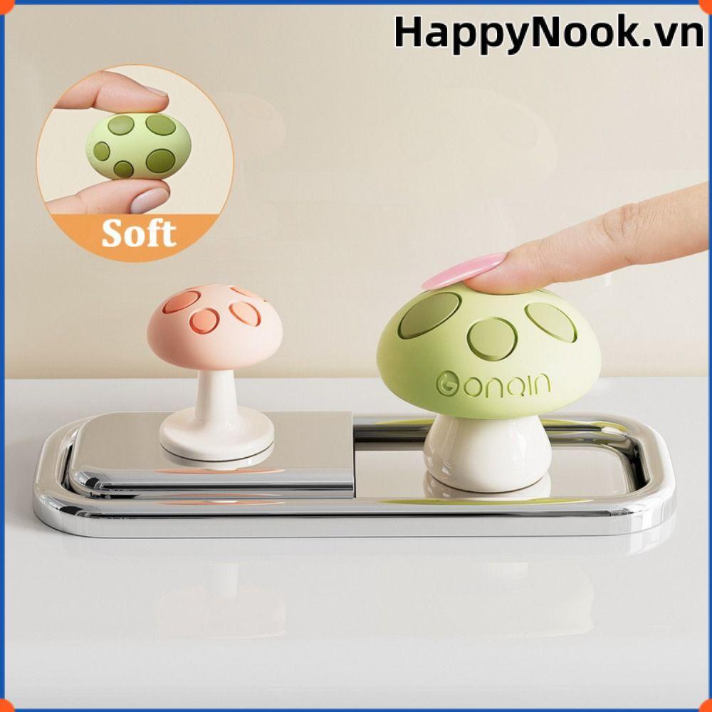 HAPPYNOOK Nút ép nhà vệ sinh, Nút ép bồn cầu hình nấm, Máy ép bồn cầu dính sáng tạo đa chức năng