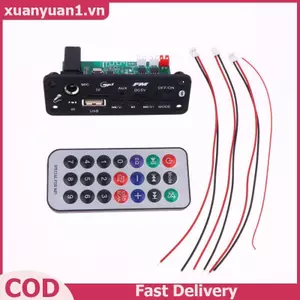 XUAN 1 Bộ 2 * 3W / 5W Bộ Khuếch Đại Máy Nghe Nhạc MP3 Bảng Giải Mã 5V DIY Máy Nghe Nhạc MP3 Ô Tô Đài FM Mô Đun TF USB Mic Ghi Gọi VN