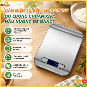 Chiếc cân điện tử nhà bếp này có phạm vi cân từ 1 gram đến 5 kg và có thể được sử dụng để làm bánh và cân thực phẩm.