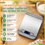 Chiếc cân điện tử nhà bếp này có phạm vi cân từ 1 gram đến 5 kg và có thể được sử dụng để làm bánh và cân thực phẩm.