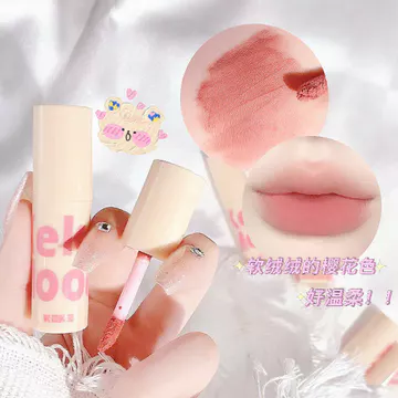 [Hàng có sẵn] KeKeMood Velvet Lip Mud Matte Matte Whiteing Lip Gloss Không dễ phai Lip Glaze Mud WJG