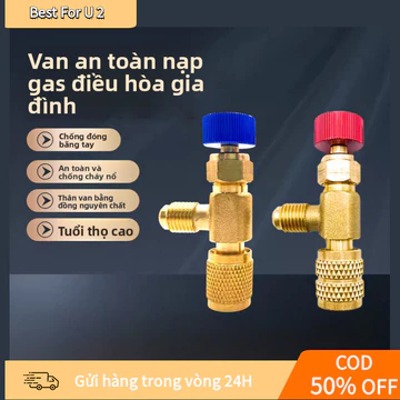 [COD] Van Gas Máy Lạnh Mini Có Đầu Nối 1/4 Dành Cho Bảo Dưỡng Điều Hòa