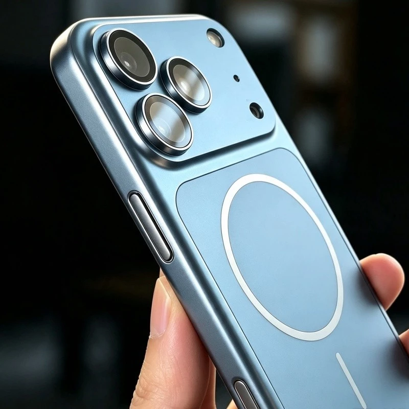 Thay đổi sang 18 pro max Ốp điện thoại iPhone 17 16 15 14 13 pro max 18Pro Ốp điện thoại sạc không dây từ tính có nắp ống kính máy ảnh bảo hiểm toàn diện Ốp điện thoại cứng mờ chống sốc