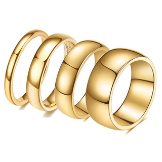 Women's Gold-Plated Couple Rings by Auqrshope6.vn