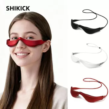 Máy mát xa mắt SHIKICK, Điện trị liệu ánh sáng đỏ EMS Máy mát xa mắt, Nâng cấp Giảm mỏi mắt Máy mát xa dưới mắt Kính mát xa mắt Điều trị làm đẹp
