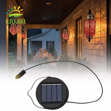 Đèn thay thế đèn năng lượng mặt trời LIUJIR, Đèn treo LED năng lượng mặt trời chạy bằng năng lượng mặt trời DIY, Đèn chiếu sáng ngoài trời Đèn trắng đen 400Mah Đèn trang trí năng lượng mặt trời ngoài 