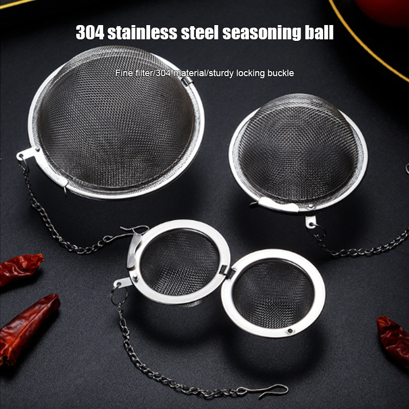 (SG) (SG) Dụng Cụ Lọc Trà Inox 304 Nhà Bếp Chất Liệu Halogen Bóng Lẩu Gia Vị Bóng sliga.vn