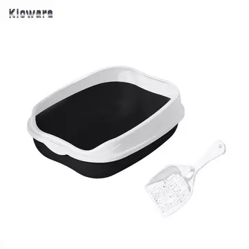 Mở Top Thú Cưng Hộp Đựng Đồ Cho Thú Cưng Mèo Bedpan Chắc Chắn Chống Bắn Di Động Cát Cát Cát Cát Cát Cát Cát Nhà Vệ Sinh Mèo Litter Pan