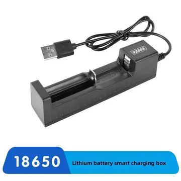 Bộ sạc pin Lithium 18650 3.7V 4.2V Khe cắm kép Bộ sạc thông minh để sạc pin Li-ion Quạt đèn pin đa năng Đế sạc pin LED Đèn báo sạc