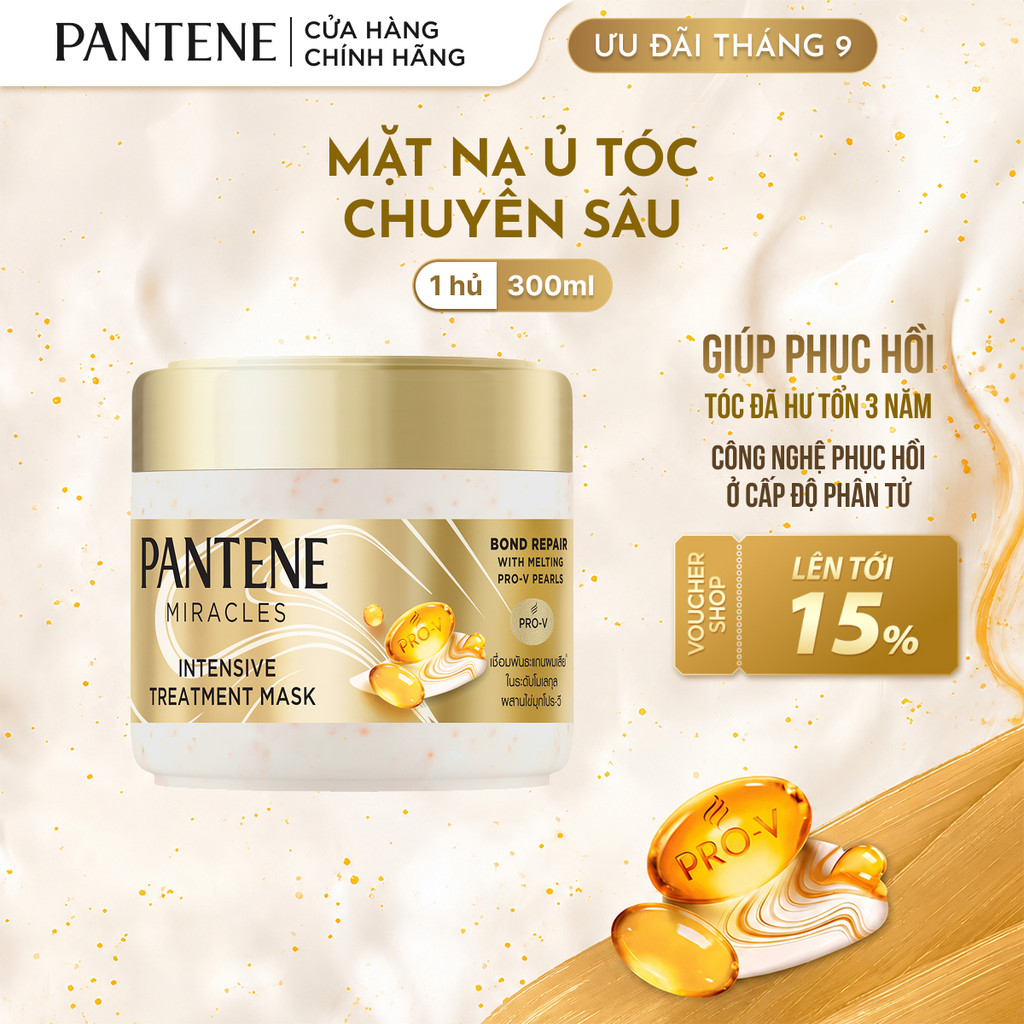 Mặt Nạ Ủ Tóc Chuyên Sâu PANTENE Miracles Phục Hồi Liên Kết Tóc Hộp 300ML