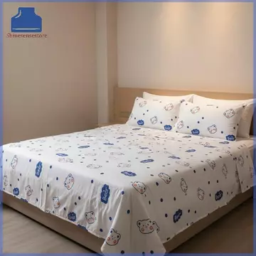 Bộ chăn ga gối không dệt SHINE Bộ chăn ga gối dùng một lần 3 / 4 chiếc ga trải giường du lịch chống bẩn Khách sạn chống nước Bộ chăn ga gối du lịch di động TH