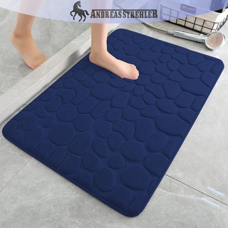 Onetimingfine Nhà Cobblestone Dập Nổi Cửa Thảm Cửa Phòng Tắm Đơn Giản Gió Hút Chân Thảm Phòng Tắm Thảm Chống Trơn Trượt Sàn VN