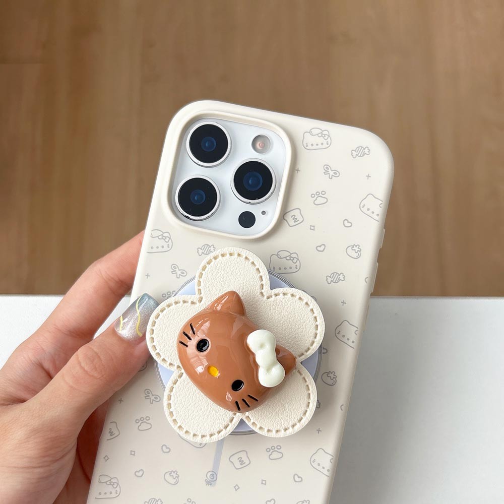 Ốp lưng TPU Tương thích với iPhone 13 14 14Pro 14ProMax 15 15Pro 15ProMax 16 16Pro 16ProMax 17 17Pro 17ProMax Vỏ nam châm họa tiết mèo phẳng