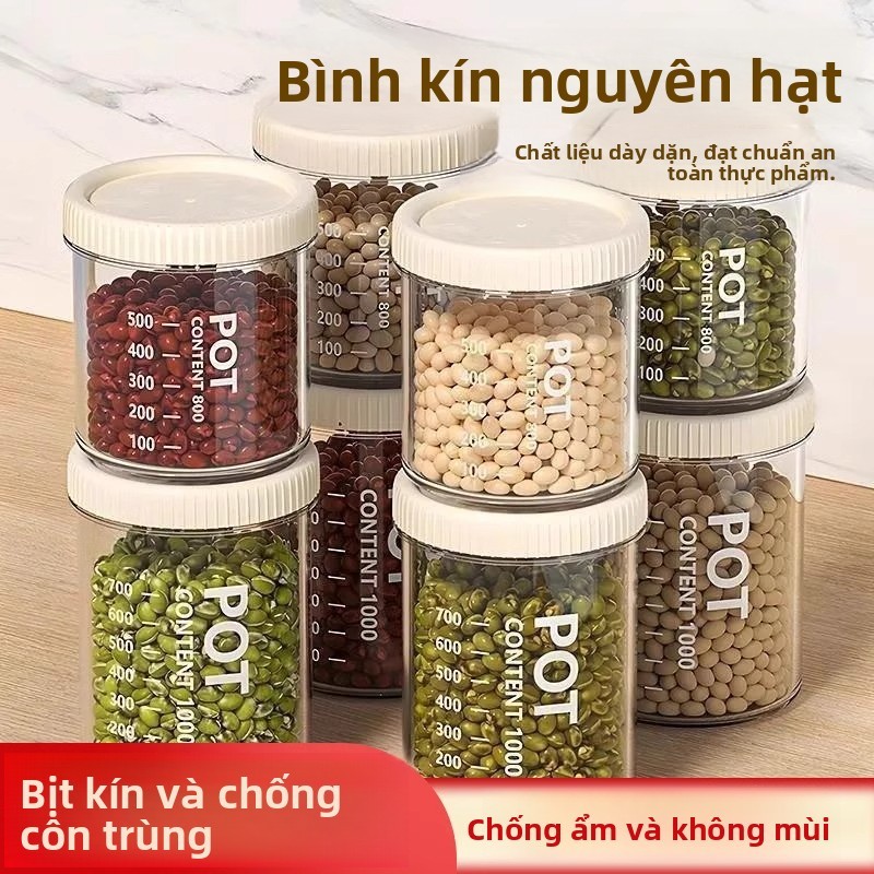 Dung Tích Lớn Thực Phẩm Khô Kín Bể Bảo Quản Chống Ẩm Tươi Giữ Nhà Bếp Bảo Quản Neat (Có Nhiều Kích Cỡ)
