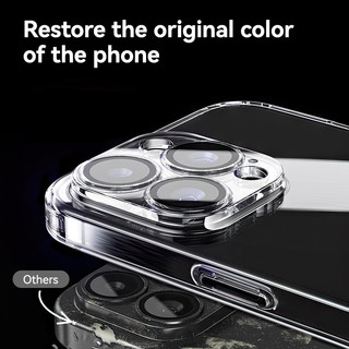 Ốp Joyroom Cho iPhone 16 Pro Max Chống Rơi Trong Suốt Cho iPhone 16 15 14 Pro Max Ốp Lưng TPU Mềm Có Len Bảo Vệ