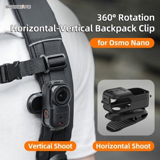 Dành cho kẹp ba lô DJI Osmo Nano, giá đỡ máy ảnh thể thao xoay được, kẹp cá sấu mini phát hành nhanh