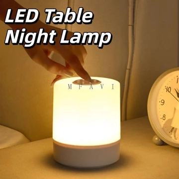 Đèn cảm ứng LED MFAVIP, Đèn ngủ cảm biến chuyển động chiếu sáng 3 màu, Điều khiển cảm ứng tinh tế Đèn ngủ cảm ứng có thể sạc lại di động Đèn ngủ cảm ứng chiếu sáng phòng ngủ