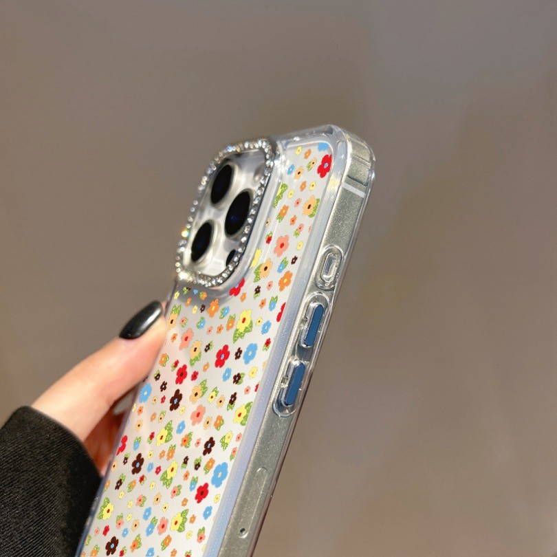 Ốp Điện Thoại Hoa Nhiều Màu Sắc Cho Motorola Moto Edge 50 60 Fusion 40 NEO G22 E32 G G75 G15 Power G05 E15 S50 E22 E22i E20 E30 E40 E13Crytal Kim Cương Mềm TPU Trong Suốt