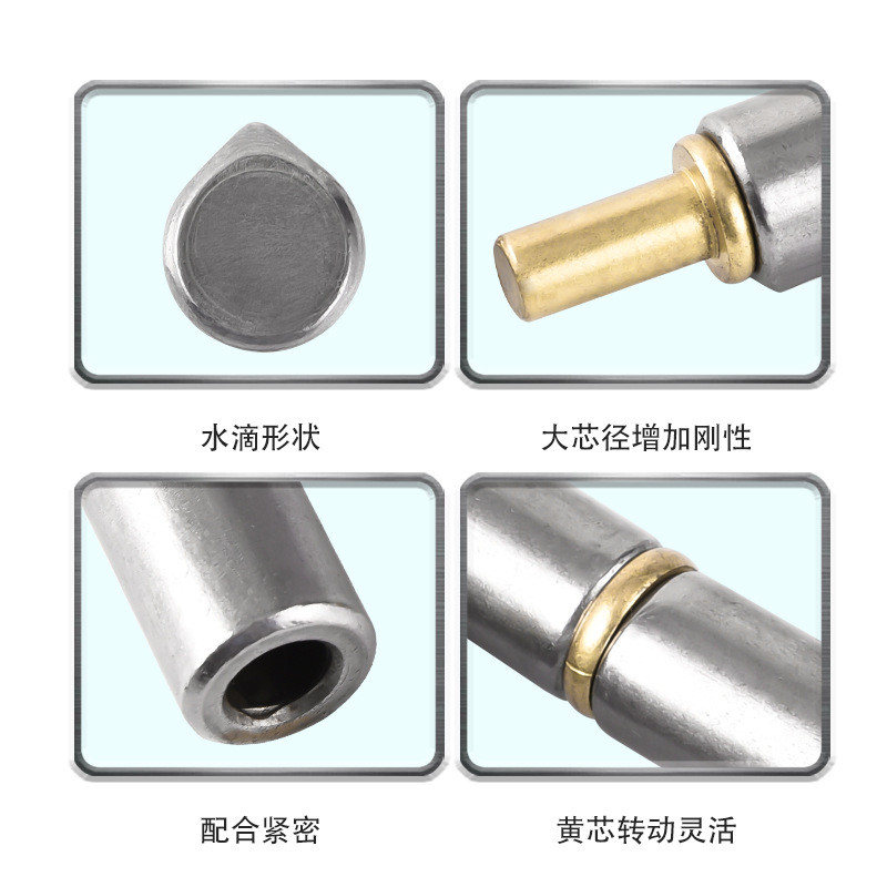 Nga Loại Giọt Nước Hình Đặc Biệt Bản Lề Hàn Điện Loại Lõi Vàng Chịu Lực Vòi Phun Bản Lề Không Chuôi Trục Cửa CPNW