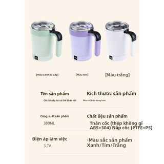 Mới Tự Động Từ Điện Khuấy Tự Động Bột Sữa Thông Minh Tự Động Cốc Cà Phê Di Động Lười Lắc Sạc Cốc OLBL