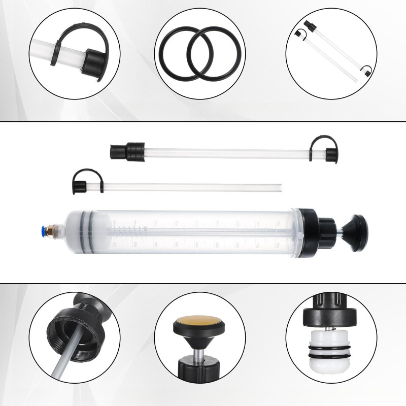 Bơm Hút Dầu Ô Tô 500cc Cao Cấp - Bơm Tay Tiện Lợi, Hút Dầu Nhớt Hiệu Quả, Ống Dài Linh Hoạt