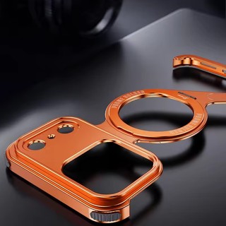 [JLK] Ốp Điện Thoại Kim Loại Hình Chữ Z Hợp Kim Nhôm Cho iPhone 17Air 17 Pro Max Không Khung Có Vỏ Bảo Vệ Vòng Từ Tính
