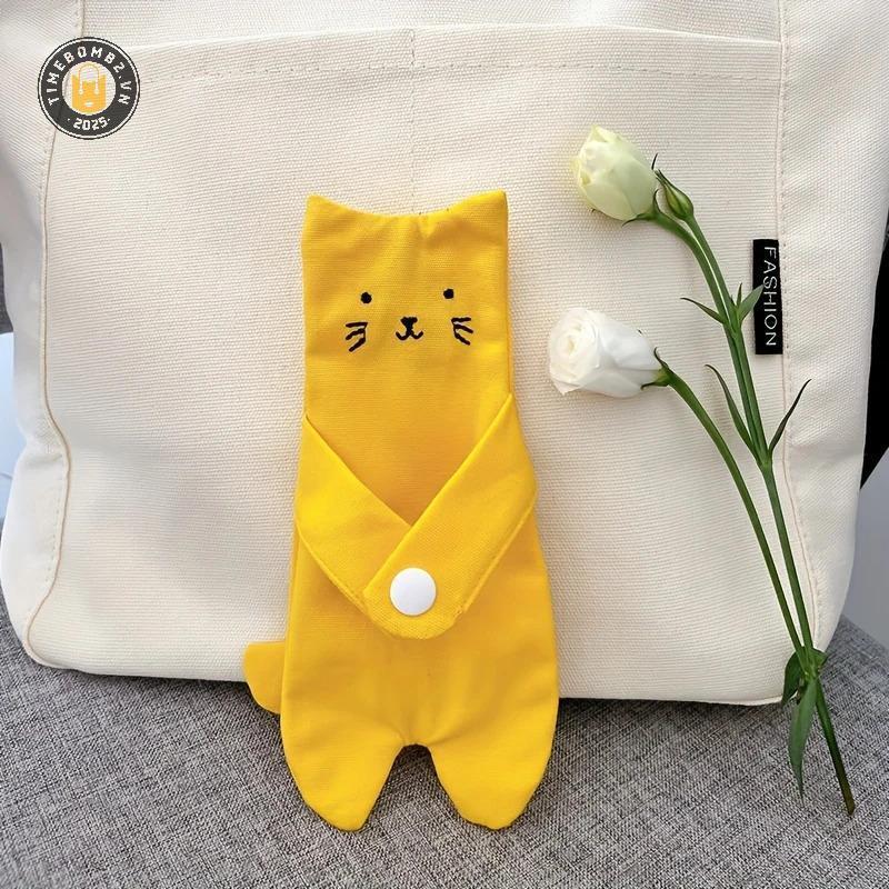 {TB & Bag} Ví đựng tiền xu bằng vải Canvas có hình dạng dễ thương và hoạt hình | Ví nhẹ có khóa kéo cho bé gái, phụ kiện thời trang để sử dụng hàng ngày.