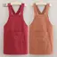 PlumHOUSE Nấu Ăn Cotton Tạp Dề Nhà Bếp Thoáng Khí Chống Mòn Người Lớn Eo Tạp Dề Chống Mọc Mềm Nhà Hàng Quần Áo Làm Việc Nhà VN