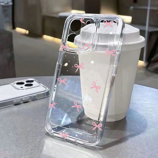 Vỏ Điện Thoại Mũi Sóng Nơ Cho OPPO Reno 14F 13F 12F 11F 13 12 11 14 Pro Reno13 F 5G Vỏ Trong Suốt Bảo Vệ Toàn Diện Sáng Tạo Thiết Kế Mới Bảo Vệ Ống Kính Ốp Lưng Retro Dễ Thương