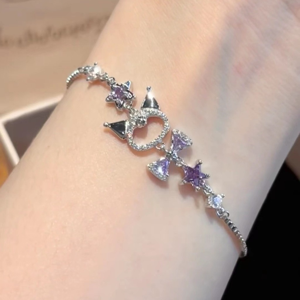 Vòng tay Culomi Shining Zircon đá zircon sáng bóng - quà tặng đa năng mới