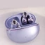 Niki Twist Lock Tai nghe Dây buộc Purplee Đá quý tổng hợp Giọng Đế kim loại chống ăn mòn phổ biến cho Ea