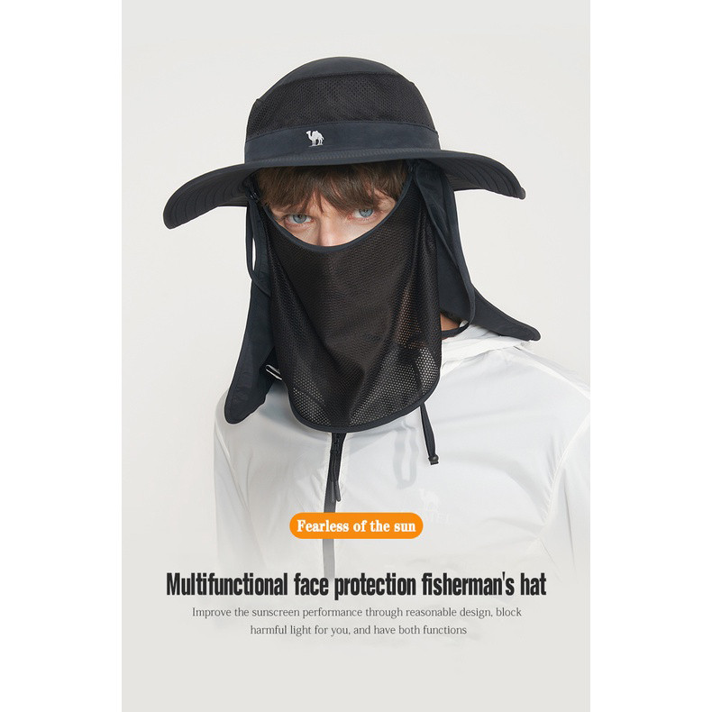 CAMEL CROWN Mũ Tai Bèo Chống Nắng Tia Uv Bảo Vệ Toàn Diện