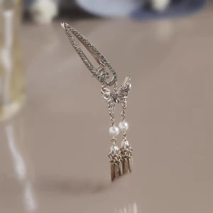MAUROPOLI - Kẹp tóc tua rua bướm phong cách Trung Quốc, phụ kiện tóc cao cấp, nhẹ nhàng và sang trọng