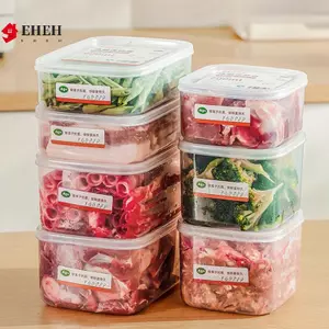 700-1400ml Tủ Lạnh Hộp Bảo Quản Thực Phẩm Thịt Đông Lạnh Hộp Giữ Tươi Trái Cây Di Động Hộp Đựng Thực Phẩm Dụng Cụ Nhà Bếp VN