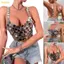 Pealike Nữ Acrylic Hình Học Kim Sa Lấp Lánh Crop Rỗng Backless Lễ Hội Ngực Dây Xích