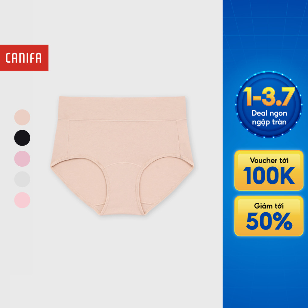 Quần lót nữ CANIFA chất liệu mềm mại, co giãn thấm hút tốt 6UP26A001