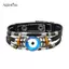AqToCna Retro Nhiều Lớp Quỷ Vòng Tay Thời Trang Unisex Trang Sức Cho Các Bữa Tiệc Và Cosplay Sự Kiện AqToCna