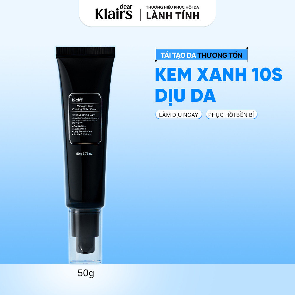 COMBO Nước hoa hồng Supple Preparation Unscented 180ml+Kem dưỡng Midnight Blue Clearing Water Cream 50g [FS]