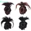 FUJIOU Messy Bun Head Tóc Giả, Tổng Hợp Scrunchie Móng Vuốt Thấp Chignon, Phụ Kiện Tóc Nửa Dây Buộc Tự Nhiên Lông Tơ Đầu Đuôi Ngựa Sử Dụng Hàng Ngày