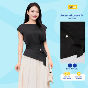 Áo Sơ-mi nữ YODY Ngắn Tay Asymmetrical collection tinh tế, mượt mà TRA - WCSS26S009