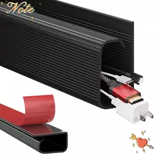 NOTE1 Khay Cáp Để Bàn, Không Khoan Cáp PVC Tổ Chức, Cáp Tự Dính 40cm Dây Đua Hider Cho Văn Phòng Tại Nhà Tổ Chức Dây