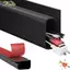 NOTE1 Khay Cáp Để Bàn, Không Khoan Cáp PVC Tổ Chức, Cáp Tự Dính 40cm Dây Đua Hider Cho Văn Phòng Tại Nhà Tổ Chức Dây