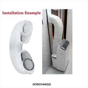 Vỏ ống điều hòa DONOVANQQ, Ống dẫn điện cầm tay cách nhiệt chống thấm nước, Lắp đặt dễ dàng Ống bảo vệ cách nhiệt Vỏ ống xả