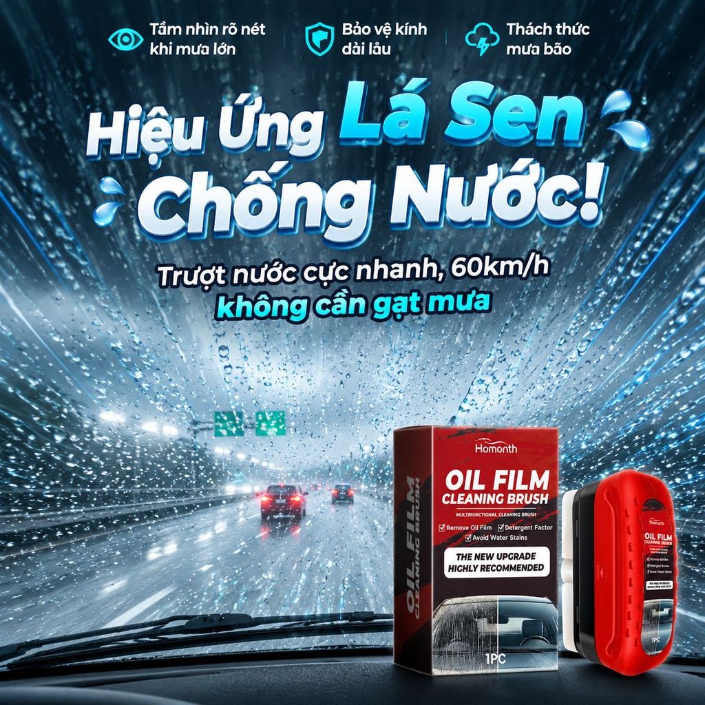 🔥Giá sốc🔥Dung dịch vệ sinh kính ô tô mạnh mẽ, bàn chải rửa kính nội thất, chất tẩy dầu mỡ, chất tẩy vết bẩn 120ml