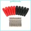 GODD 5 Cặp 10 Chiếc 4mm 32A Solderless Side Stackable Banana Cắm Đồng