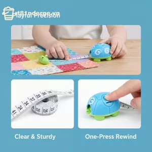 GE Dễ Thương Hình Rùa Có Thể Thu Vào Thước Đo Mini Di Động Thước Mềm Cho Cơ Thể May Quần Áo Đo Văn Phòng Tại Nhà Sử Dụng Hàng Ngày VN
